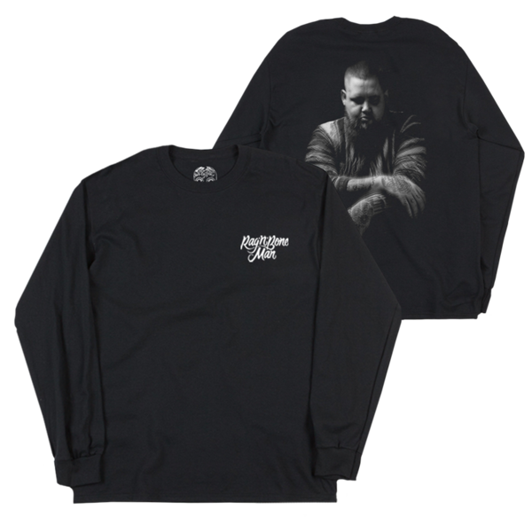 LOGO HUMAN BLACK SWEATSHIRT