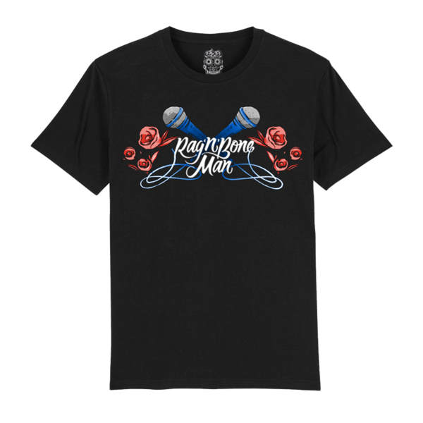 MICROPHONE MENS BLACK T-SHIRT