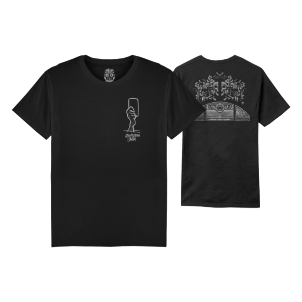 SKULL PHONE BLACK T-SHIRT